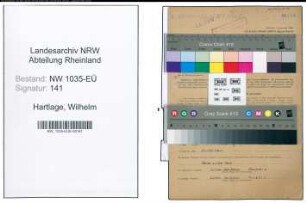Entnazifizierung Wilhelm Hartlage , geb. 29.03.1902 (Steiger)
