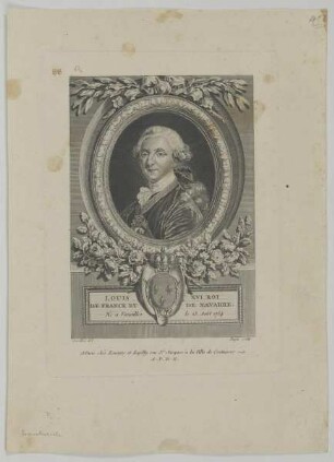 Bildnis des Louis XVI. Roi de France et de Navarre