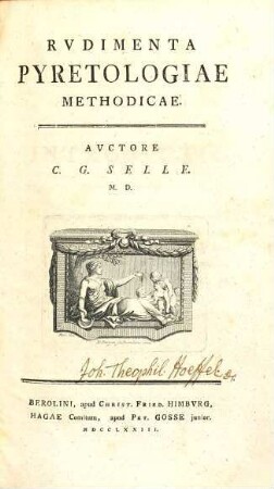 Rvdimenta Pyretologiae Methodicae