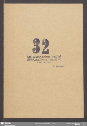 32: Mineralogie, insbesondere Oryctognosie