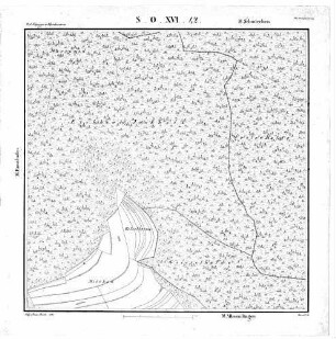 Kartenblatt SO XVI 42 Stand 1821