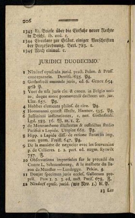 206-238, Juridici Duodecimo.