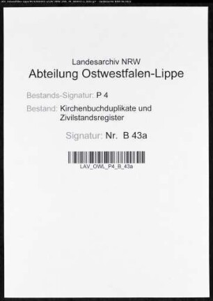 Belege zum Heiratsregister (ohne Register) der Munizipalität Castrop (H 1810)