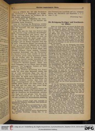 16: Die Reinigung fleckiger und beschmutzter Bilder