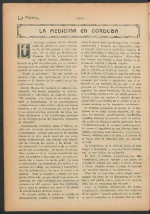 La medicina en Córdoba