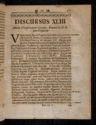 307-315, Discursus XLIII