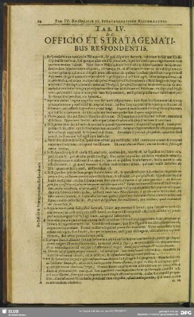 Tab. IV. De Officio Et Stratagematibus Respondentis