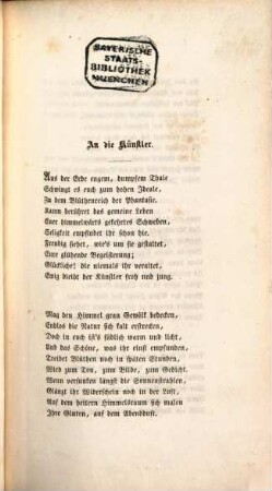 Gedichte Ludwigs des Ersten, Königs von Bayern. 1