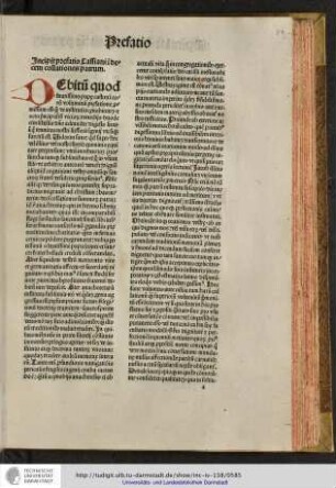 Incipit prefatio Cassiani in decem collationes patrum.