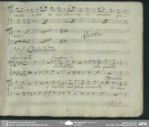 Quintetta: "Sento o Dio che questo piede"