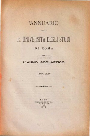 Annuario. 1876/77 (1876)
