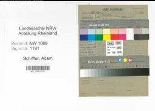 Entnazifizierung Adam Schiffler , geb. 28.03.1904 ()
