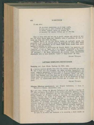 Letras hispano-americanas