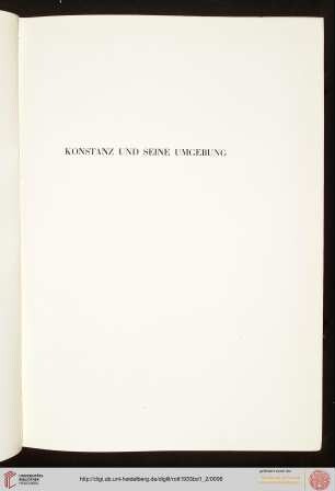 Konstanz und seine Umgebung