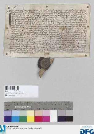 Haincz Prew zu Gernsdorf verkauft dem Haincz Edelman daselbst 8 Beet Acker: am selacker, an dem prayten rain, am tonweg, auf dem espon. - Siegler: Marqard Vorchaimer zu Egenspach.