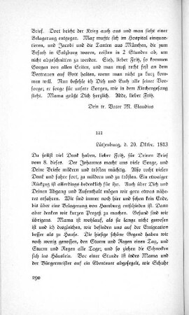 222 Lütjenburg, d. 20. Oktbr. 1813