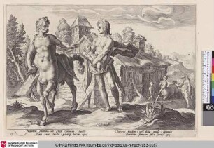 [Apollon vertraut Cheiron seinen Sohn an; Apollo Entrusting Chiron with the Education of Asclepius; Apollo vertrouwt Asclepius toe aan Chiron]