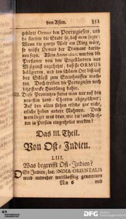 Das III. Theil. Von Ost-Indien.