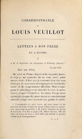 Correspondance de Louis Veuillot : (Publiée par Eugène Veuillot), 6
