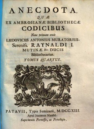 Anecdota, quae ex Ambrosianae bibliothecae codicibus nunc primum eruit ..., 4
