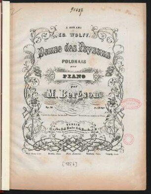 Danse des paysans polonais : pour piano ; op. 56