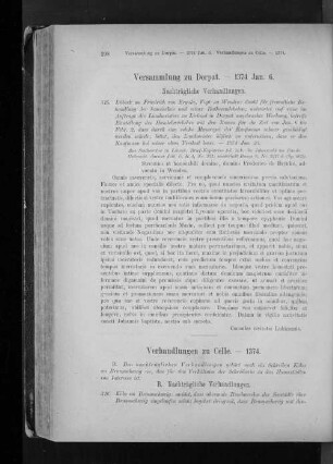 Versammlung zu Dorpat. - 1374 Jan. 6.