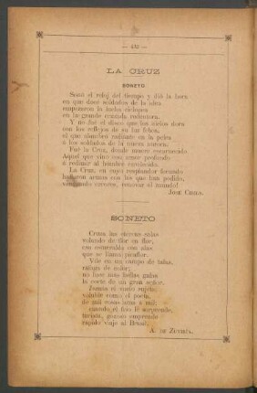 La Cruz : Soneto