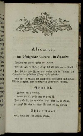 [A] = Alicante, im Königreiche Valencia, in Spanien – Augspurg, Reichs-Stadt in Schwaben