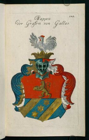 140r-140v, 140. Wappen der Grafen von Gallas