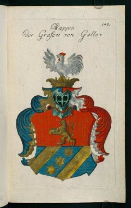 140r-140v, 140. Wappen der Grafen von Gallas