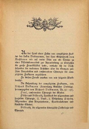 Ueber die jetzt erweiterten Grenzen der conservativen Behandlung bei complicirten Fracturen : Inaug.-Diss.