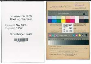 Entnazifizierung Josef Schneberger , geb. 01.03.1903 (Holzmeister)