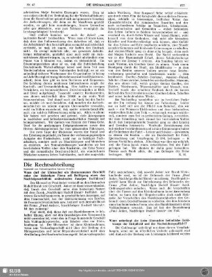 Die Rechtsabteilung