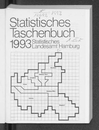1993: Statistisches Taschenbuch // Statistisches Landesamt Hamburg
