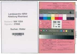 Entnazifizierung Walter Suchan , geb. 07.06.1904 (Mechaniker)