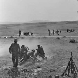 Griechenland. Insel Limnos. Soldaten der Wehrmacht im Einsatz.