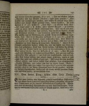 XIV. Von denen Ding-Höfen oder Curiis Dominicalibus. XVI. Von denen Ehrschätzigen oder Laudemial-Gütern.