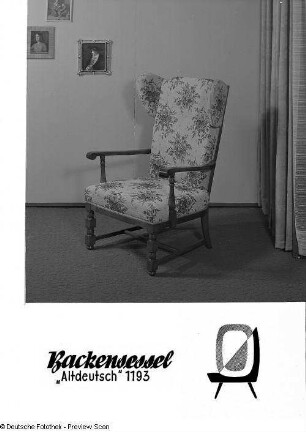 Ohrenbackensessel "Altdeutsche Art" (Modell 1193)