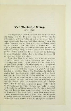Der Nordische Krieg. (1700-1721)