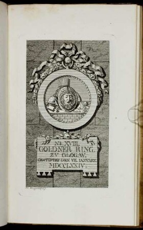 No. XVIII. Goldner Ring. zu Glogau. - No. XIX. Crocodil zu Haarburg...