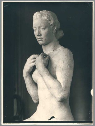 Kniende vom Menschenpaar, Detail, 1942, Gips