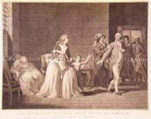 Ludwig XVI. verabschiedet sich von seiner Familie Januar 1793
