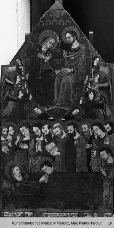 Madonna mit Kind : Tod Marien und Marienkrönung
