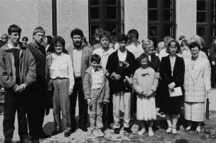 Familie P. anläßlich der Konfirmation des ältesten Sohnes Moritz Pietraß