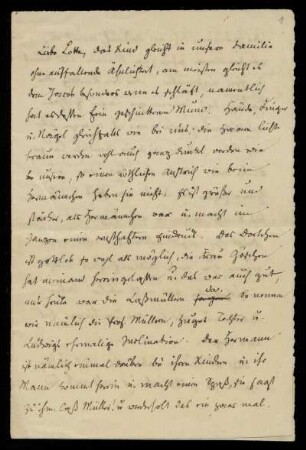 Brief von Wilhelm Grimm an Charlotte Amalie Grimm
