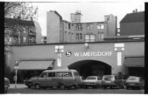 Kleinbildnegative: S-Bahnhof Wilmersdorf, 1981