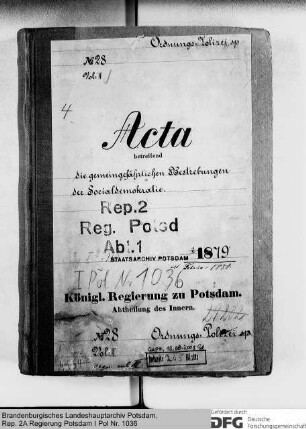 Bestrebungen der Sozialdemokratie