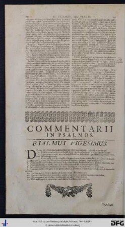 Psalmus Vigesimus.