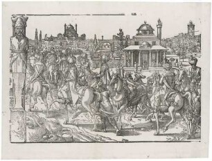 Prozession von Süleyman I., Blatt 9 (von 10) aus der Serie "Die Sitten und Gebräuche der Türken"