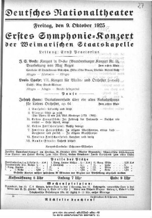 Erstes Symphonie-Konzert